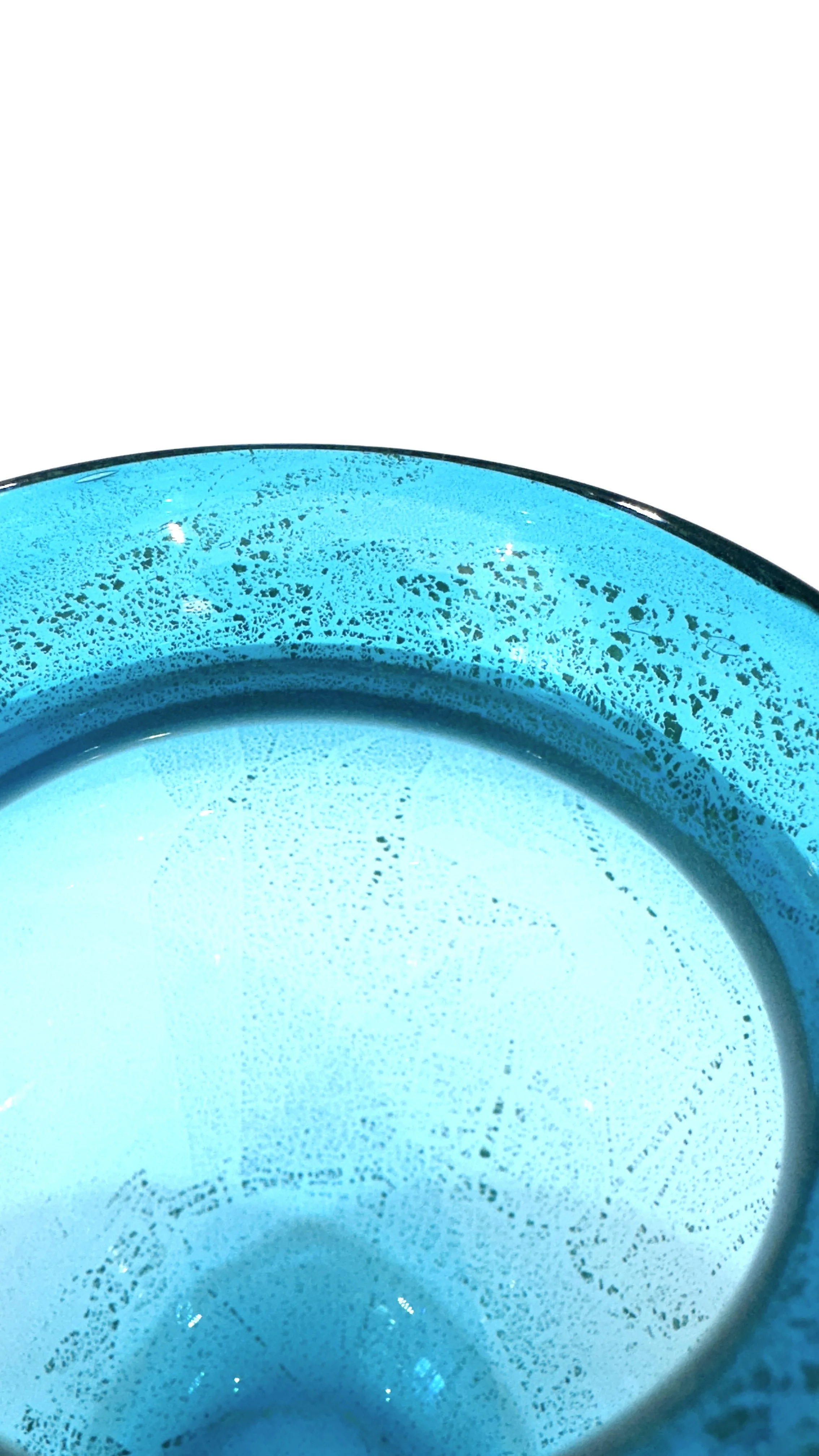 Alan Fox turquoise vase with 24ct gold - vintage, mid-century